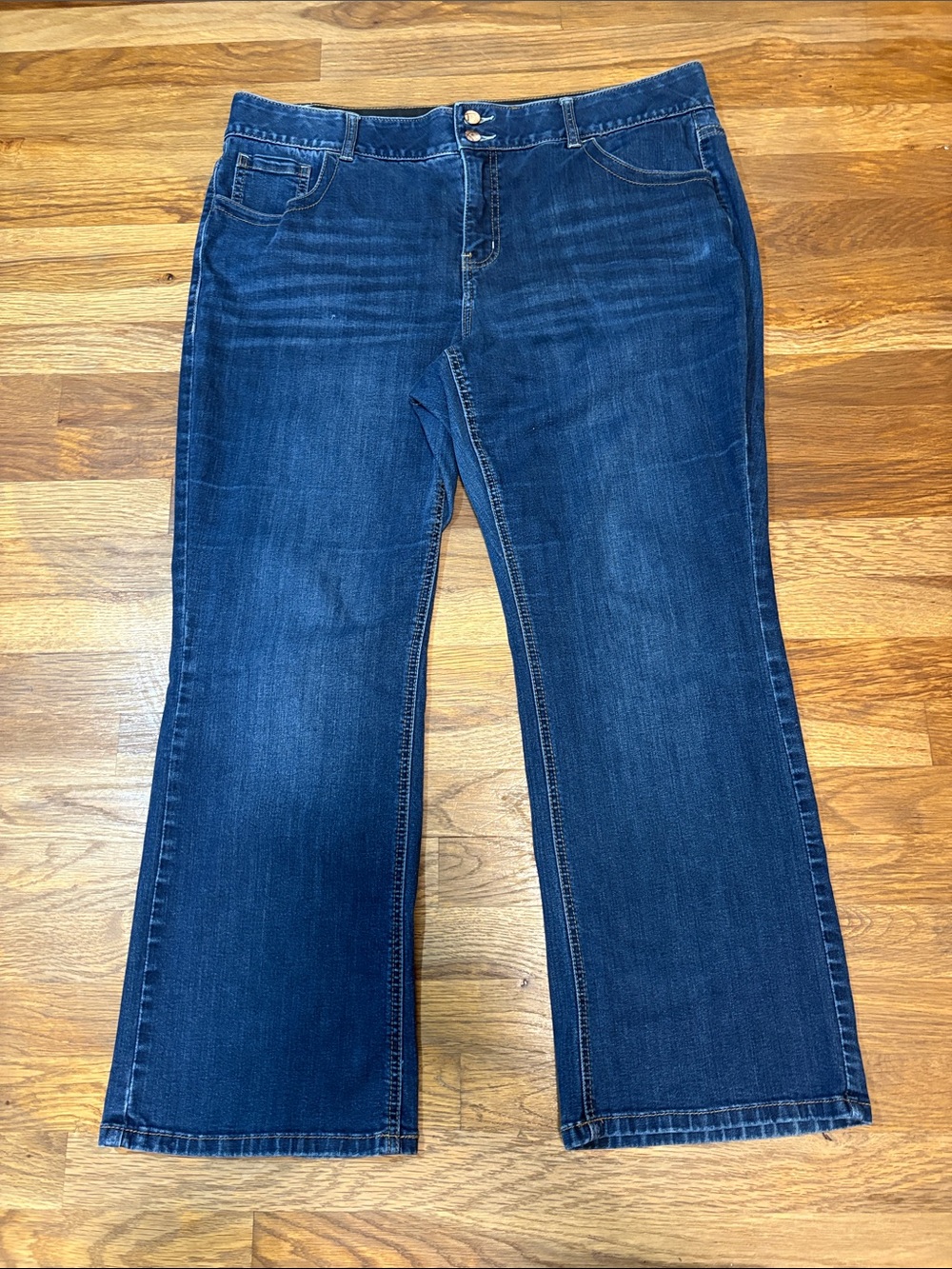 Lane Bryant Dark Blue Stretch Bootcut Jeans